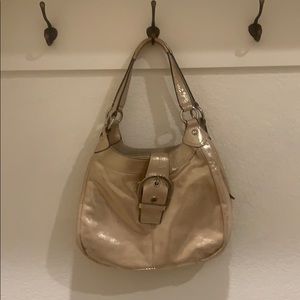 Gold Coach Handbag